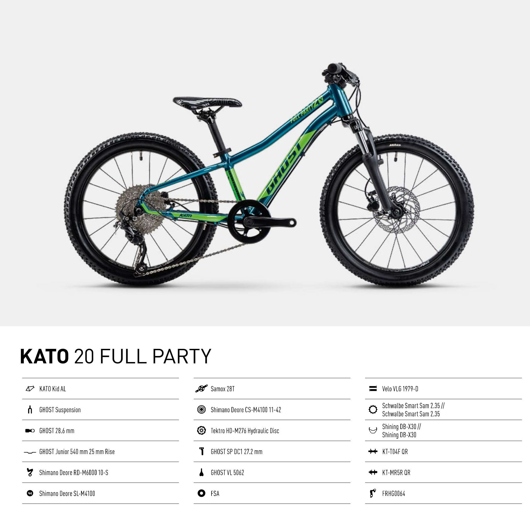 Ghost Kato 20 Full Party,MTB, dirty blue/met. lime - glossy
