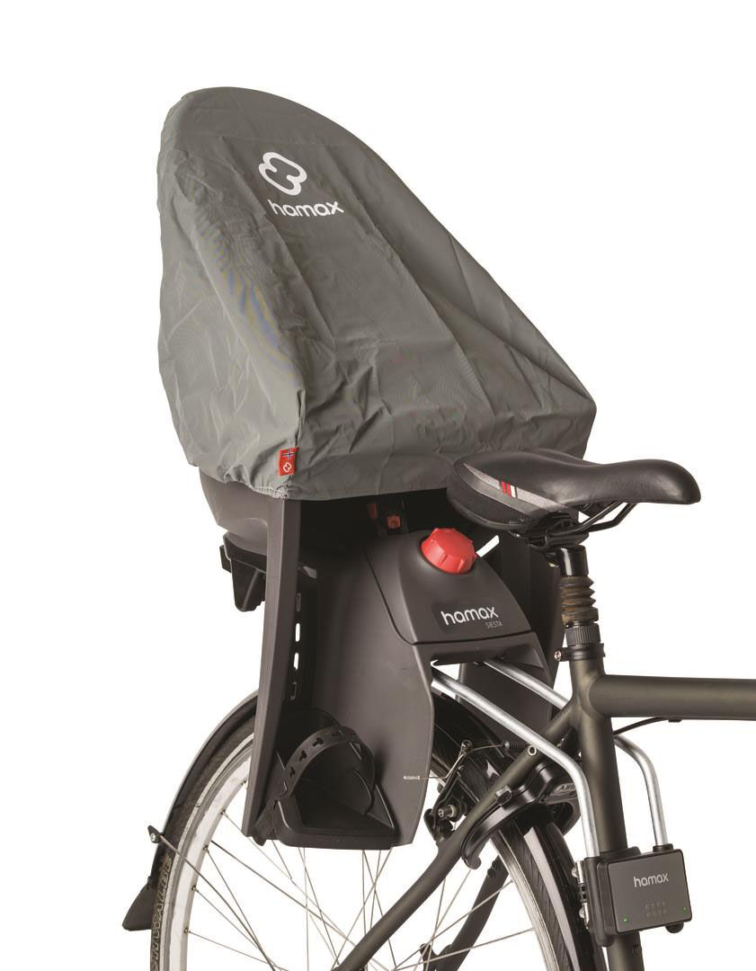 Hamax Kindersitz Regenschutz in grau für Hamx Kindersitze
