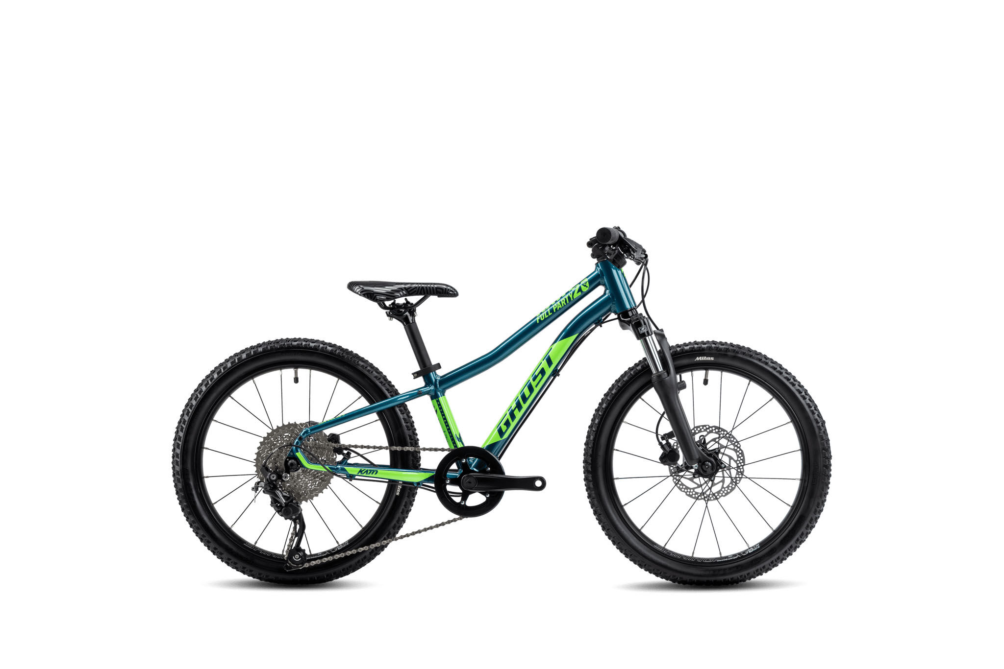 Ghost Kato 20 Full Party,MTB, dirty blue/met. lime - glossy