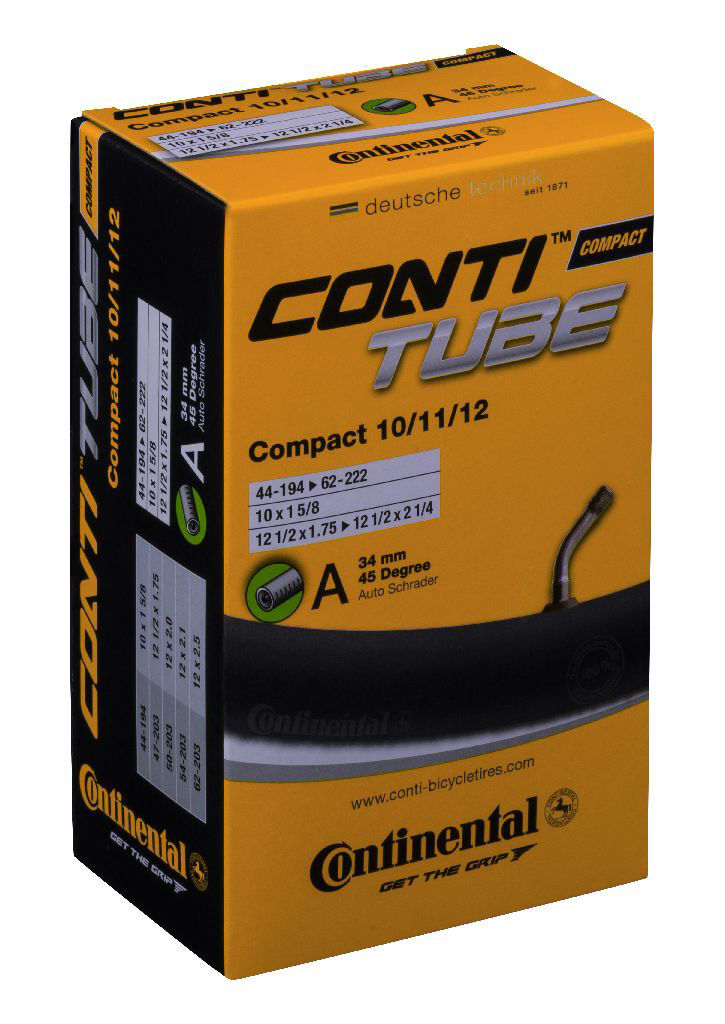 Continental Schlauch Compact AV 34mm für 10/11/12" (44/62-194/222) 45°